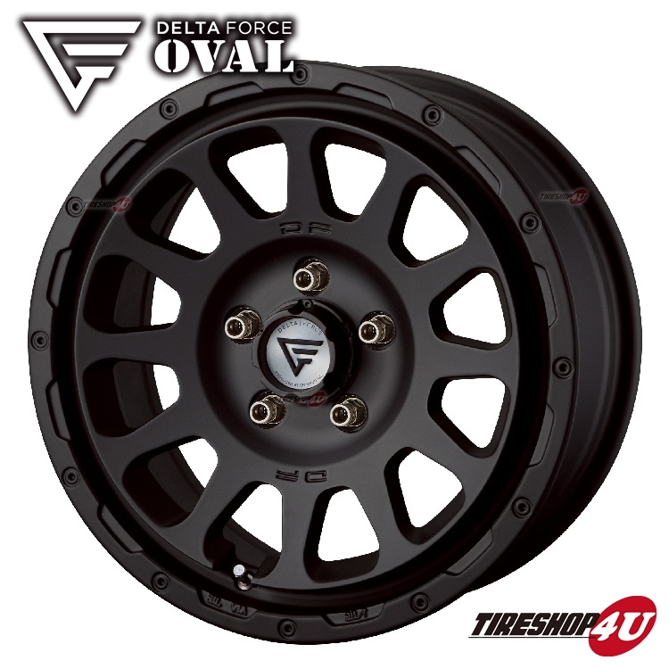 DELTA FORCE OVAL 17x8.0J 5/114.3 +35 hab 73φマットブラック